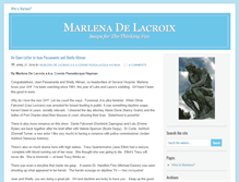 Tablet Screenshot of marlenadelacroix.com